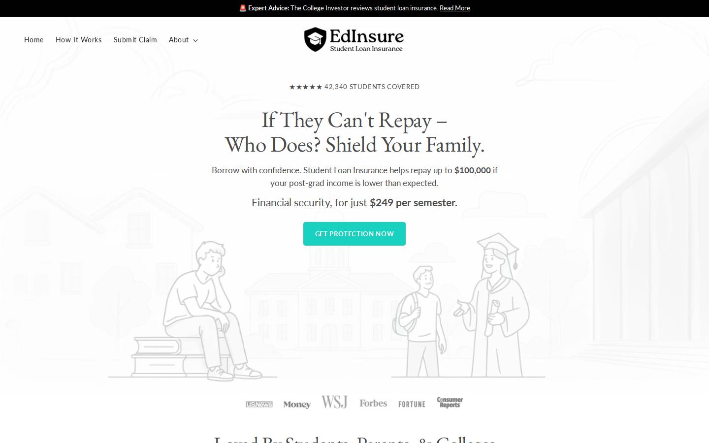 edinsure.com homepage screenshot