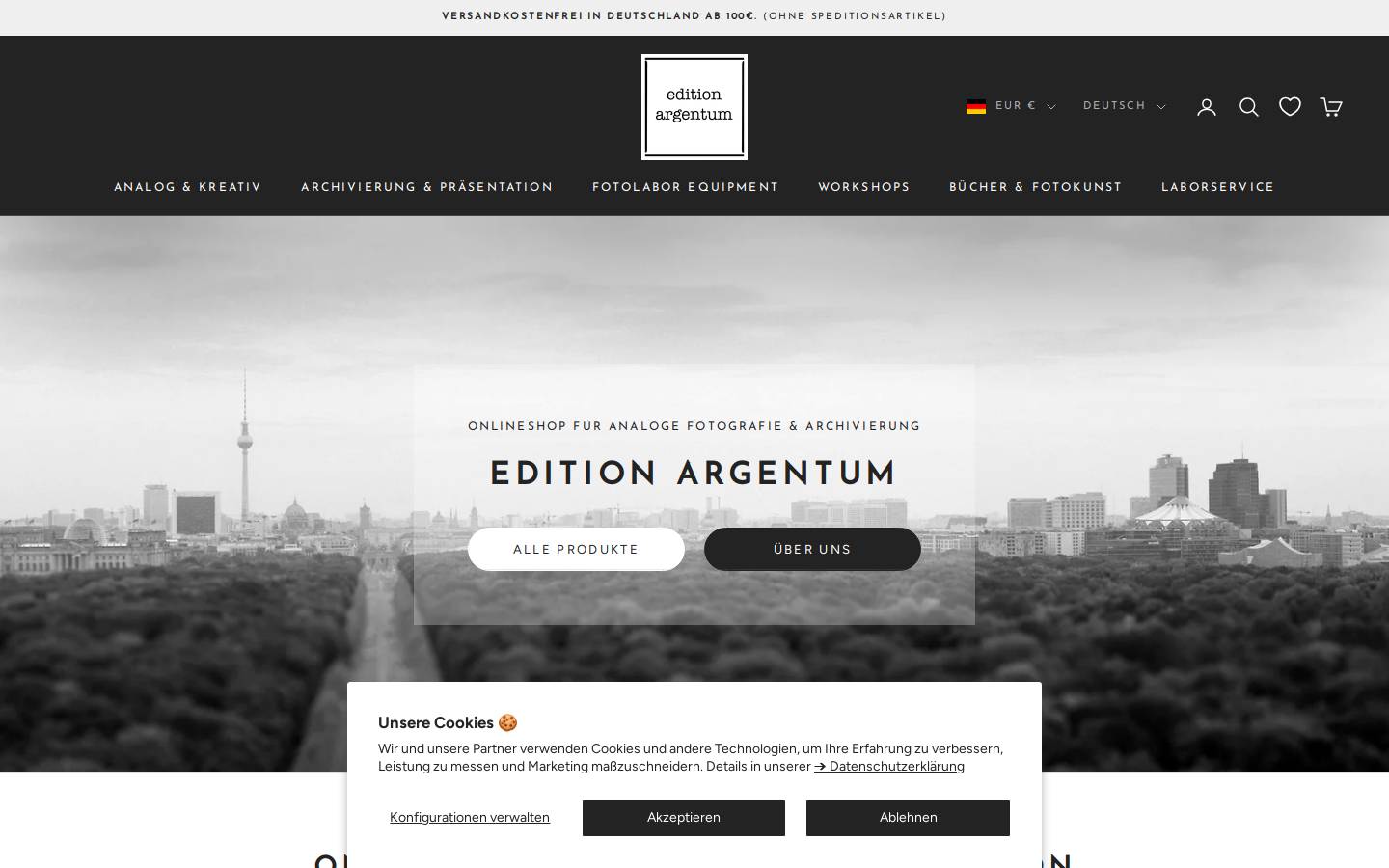 edition-argentum.com homepage screenshot