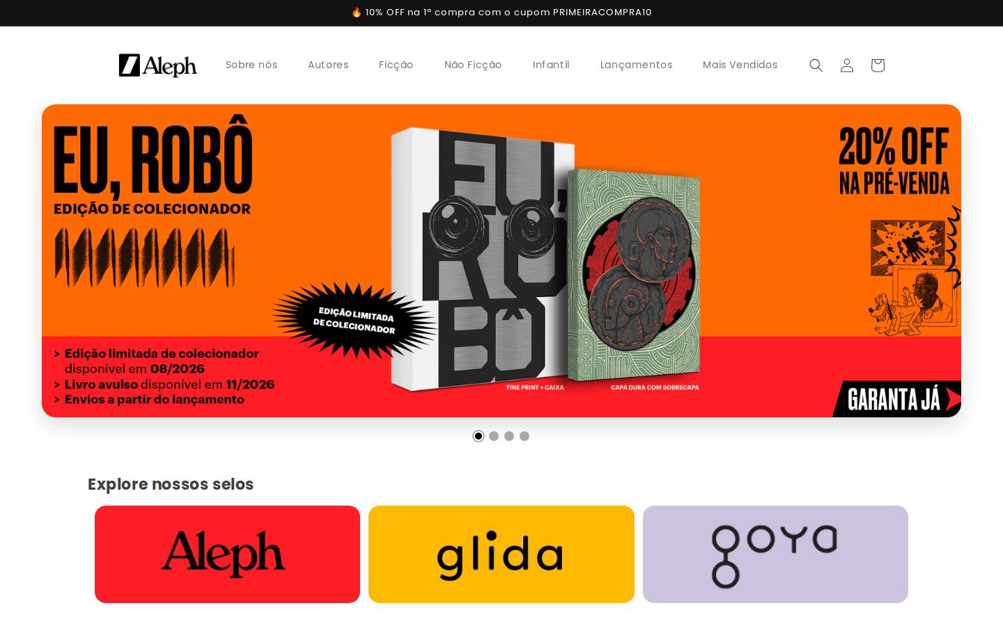 editoraaleph.com.br homepage screenshot