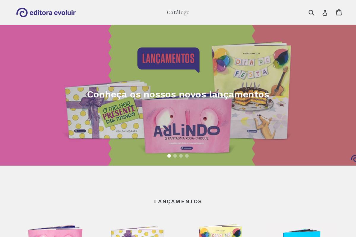 editoraevoluir.com.br homepage screenshot