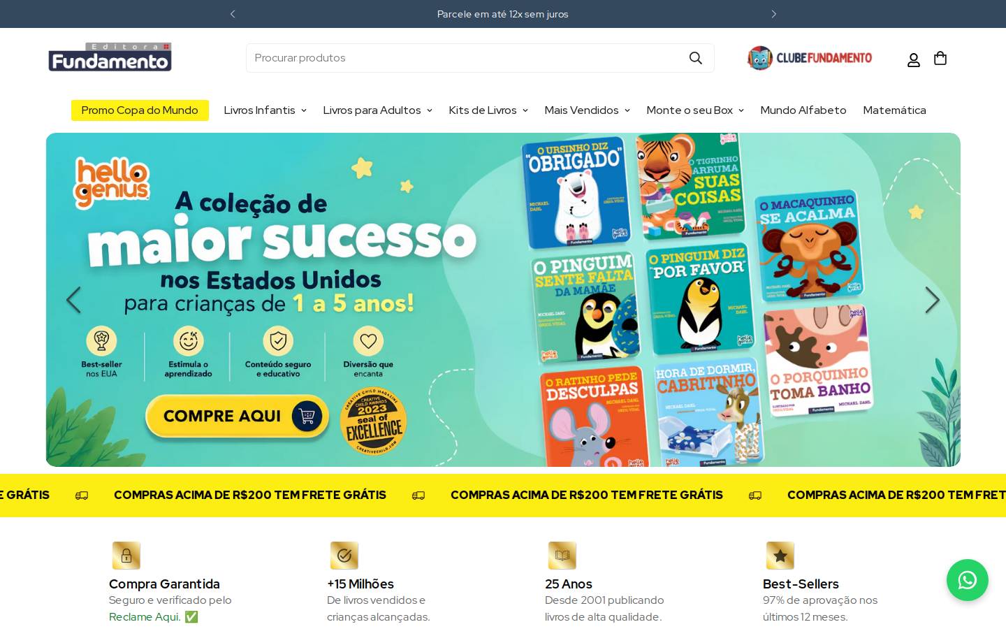 editorafundamento.com.br homepage screenshot