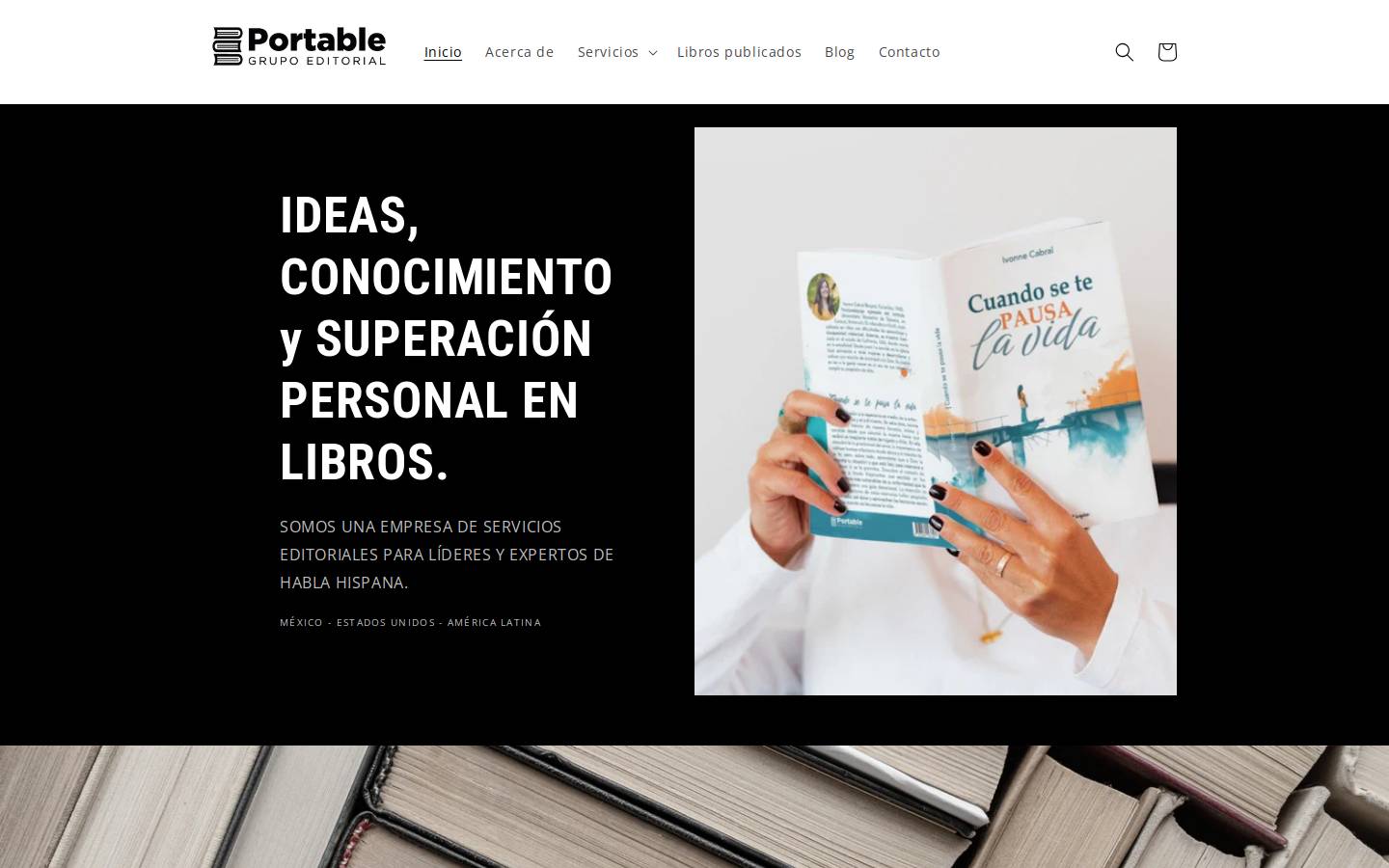 editorialportable.com homepage screenshot
