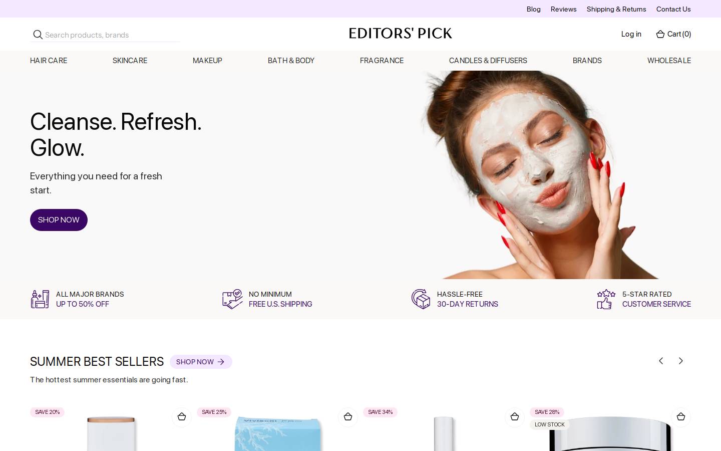 Editors'Pick homepage screenshot