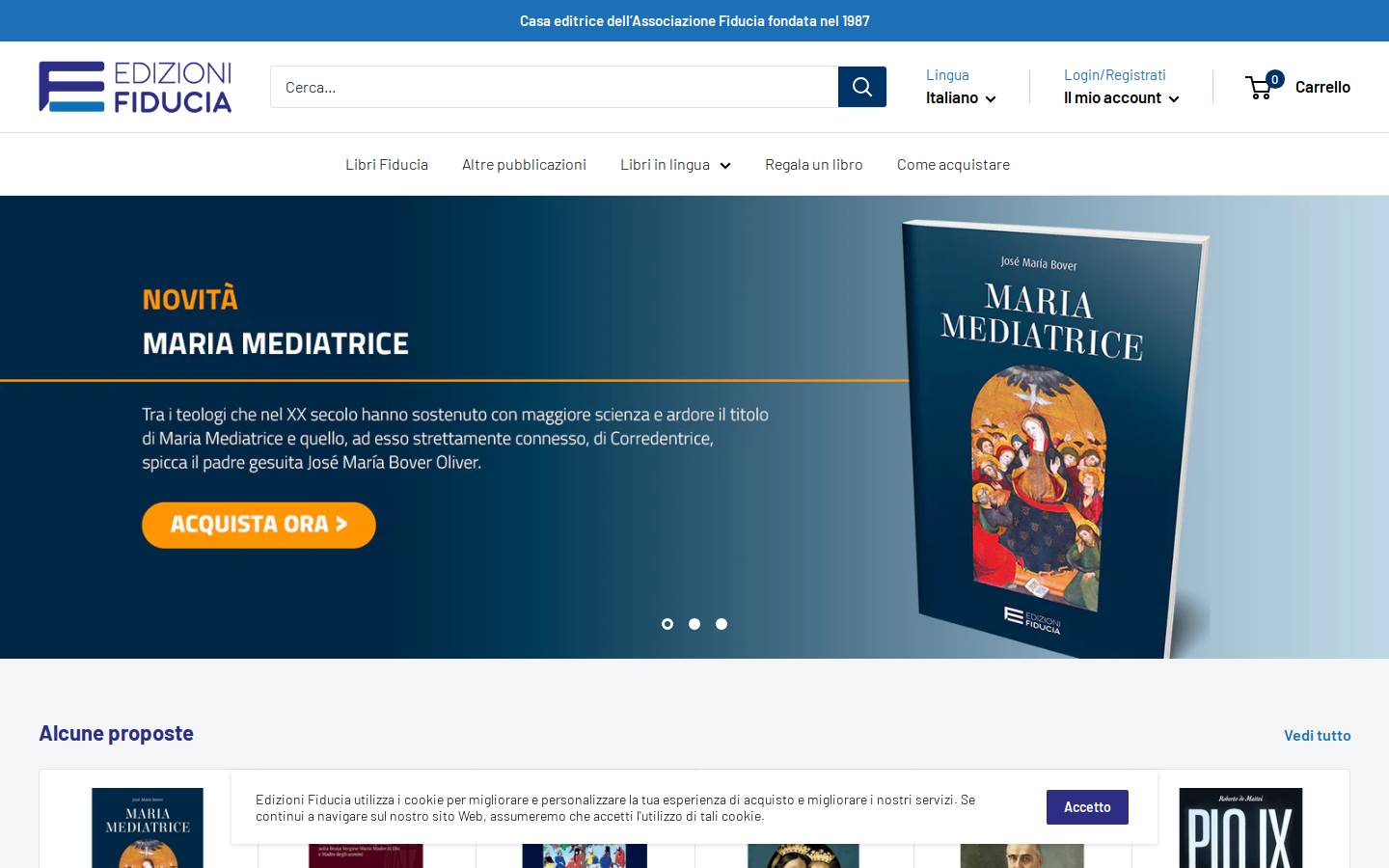edizionifiducia.it homepage screenshot