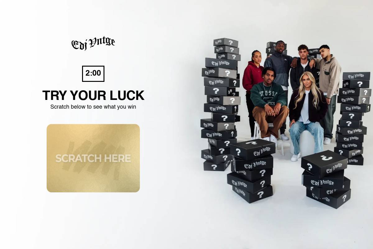 EdJ VNTGE homepage screenshot