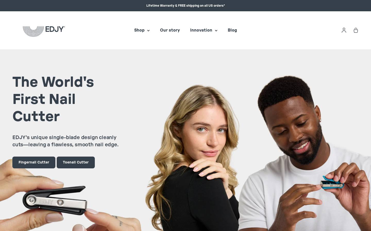 Edjy homepage screenshot