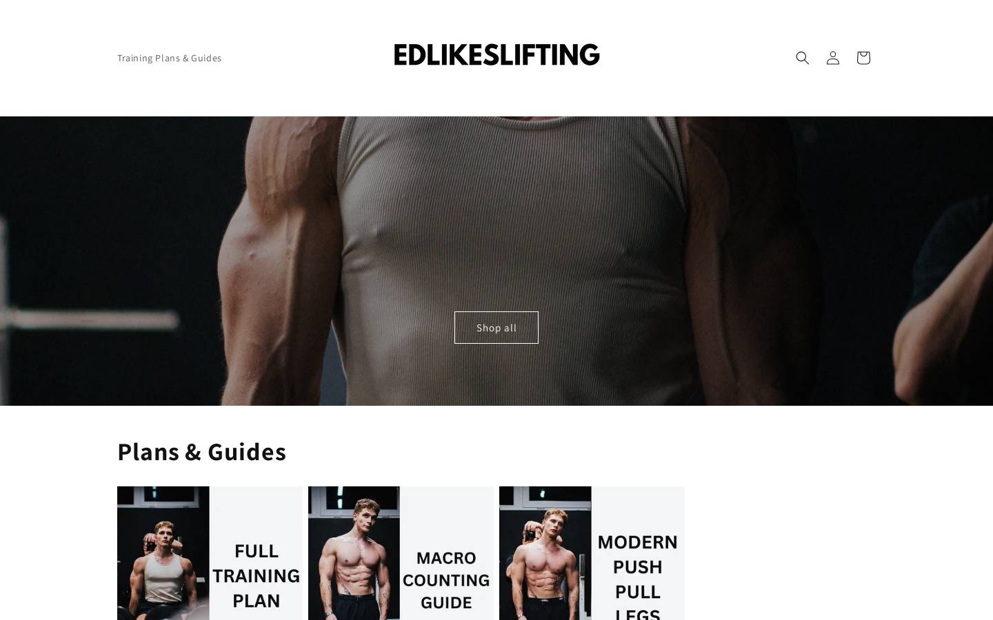 edlikeslifting.com homepage screenshot