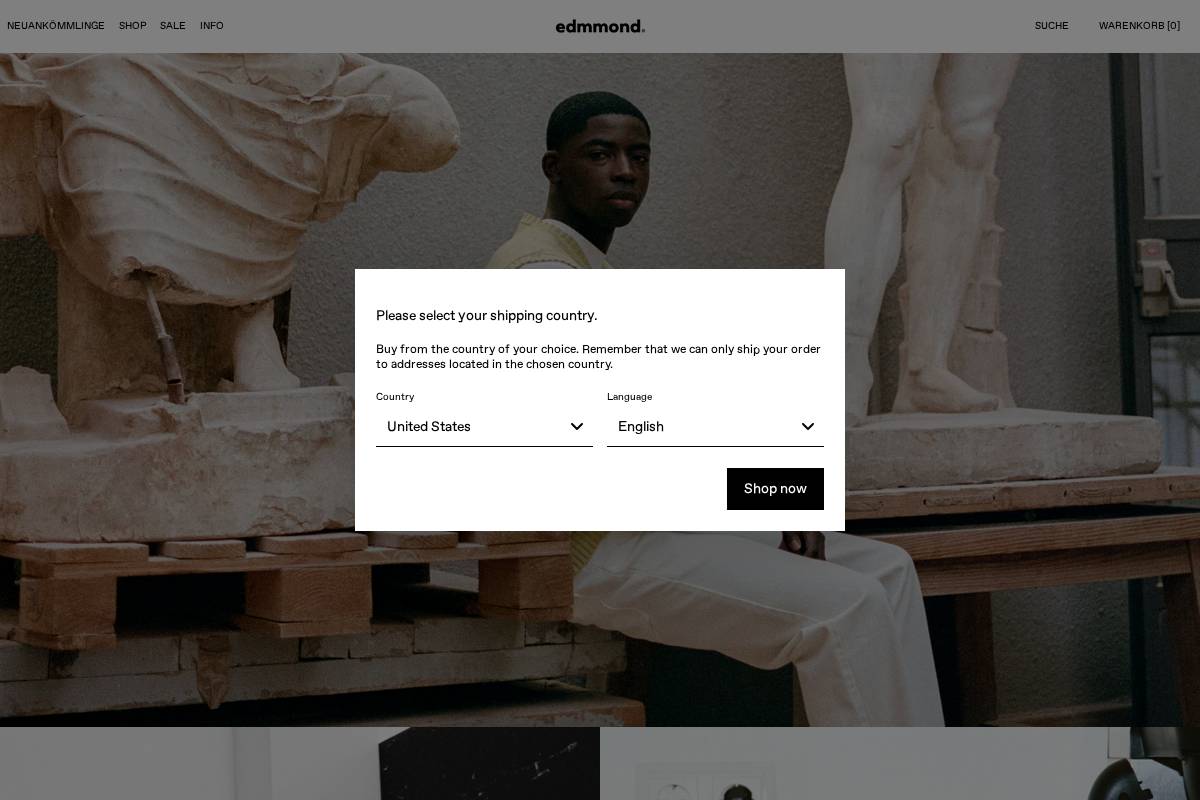 Edmmond homepage screenshot