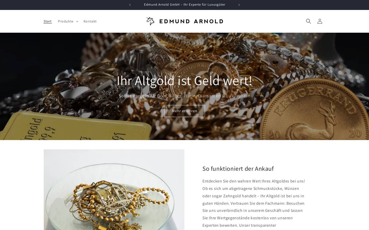 edmund-arnold.de homepage screenshot
