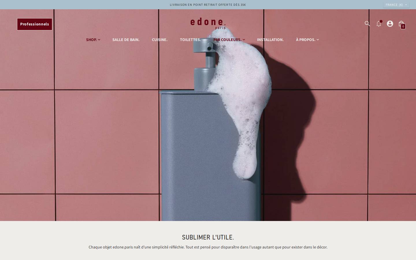 edone.paris homepage screenshot