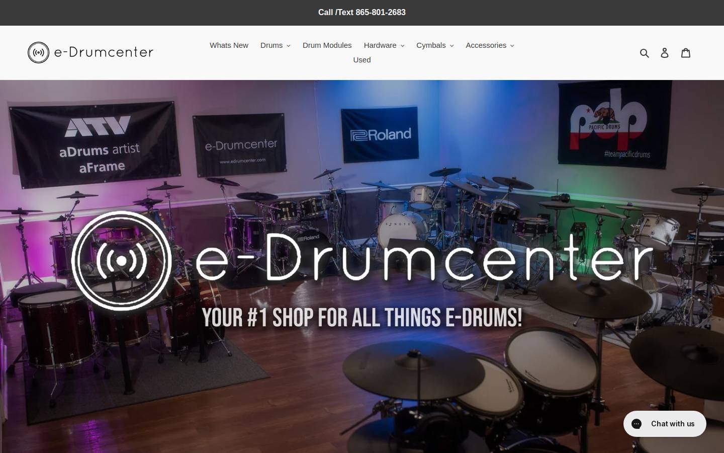 edrumcenter.com homepage screenshot