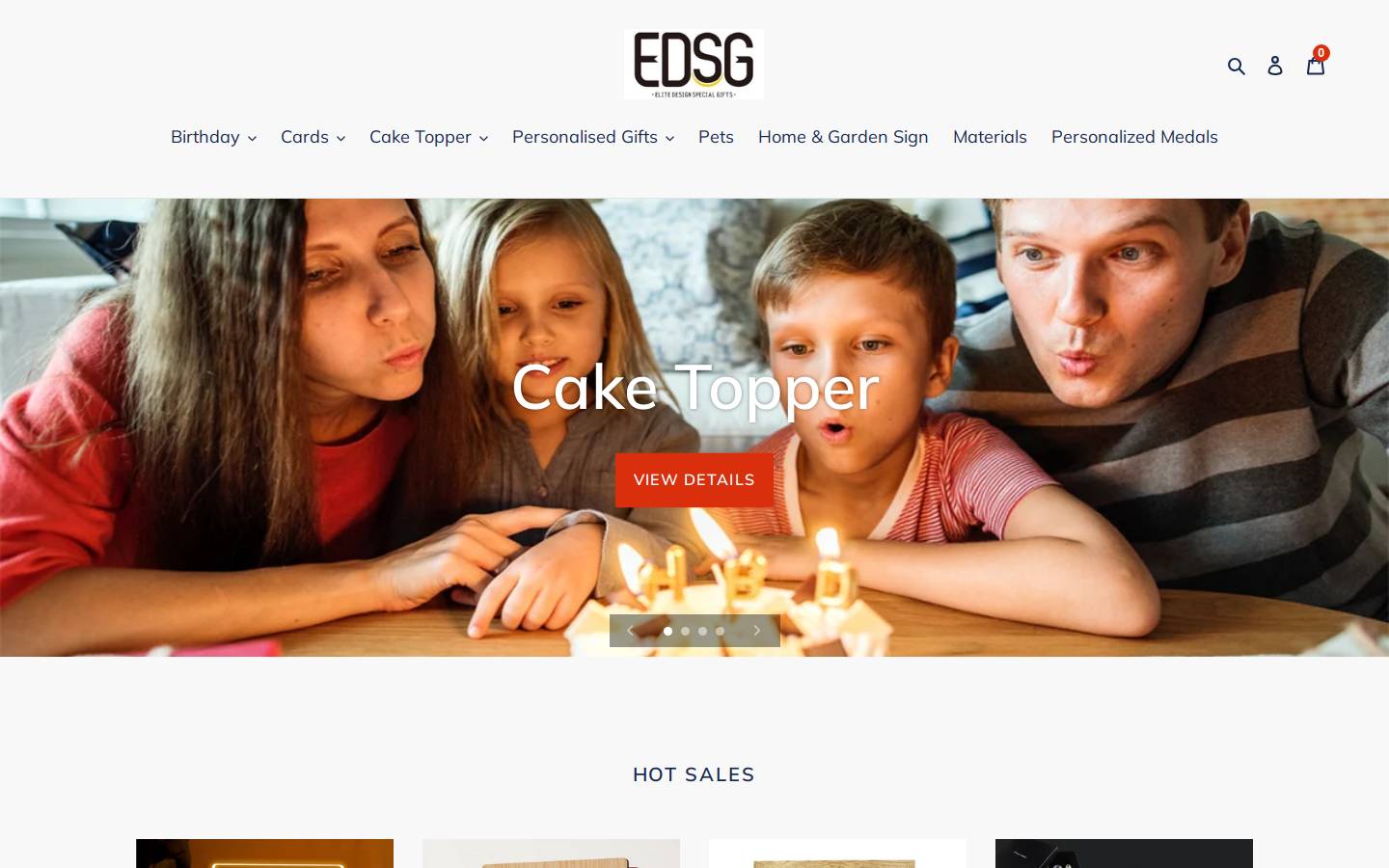 Edsg homepage screenshot