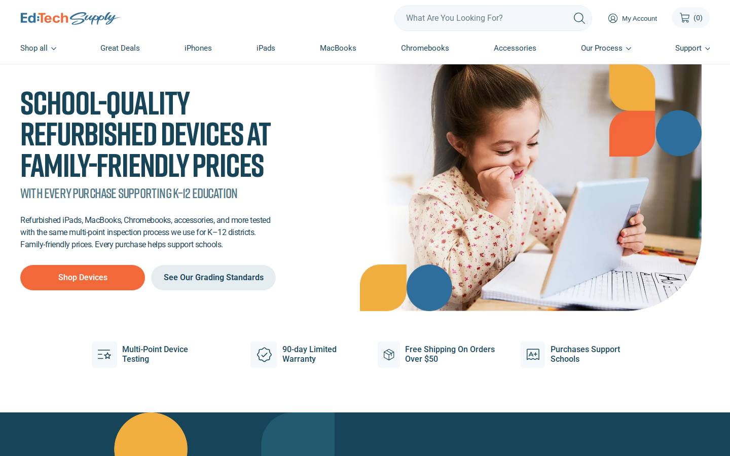 edtechsupply.com homepage screenshot