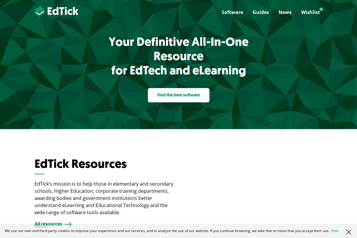 edtick.com homepage screenshot