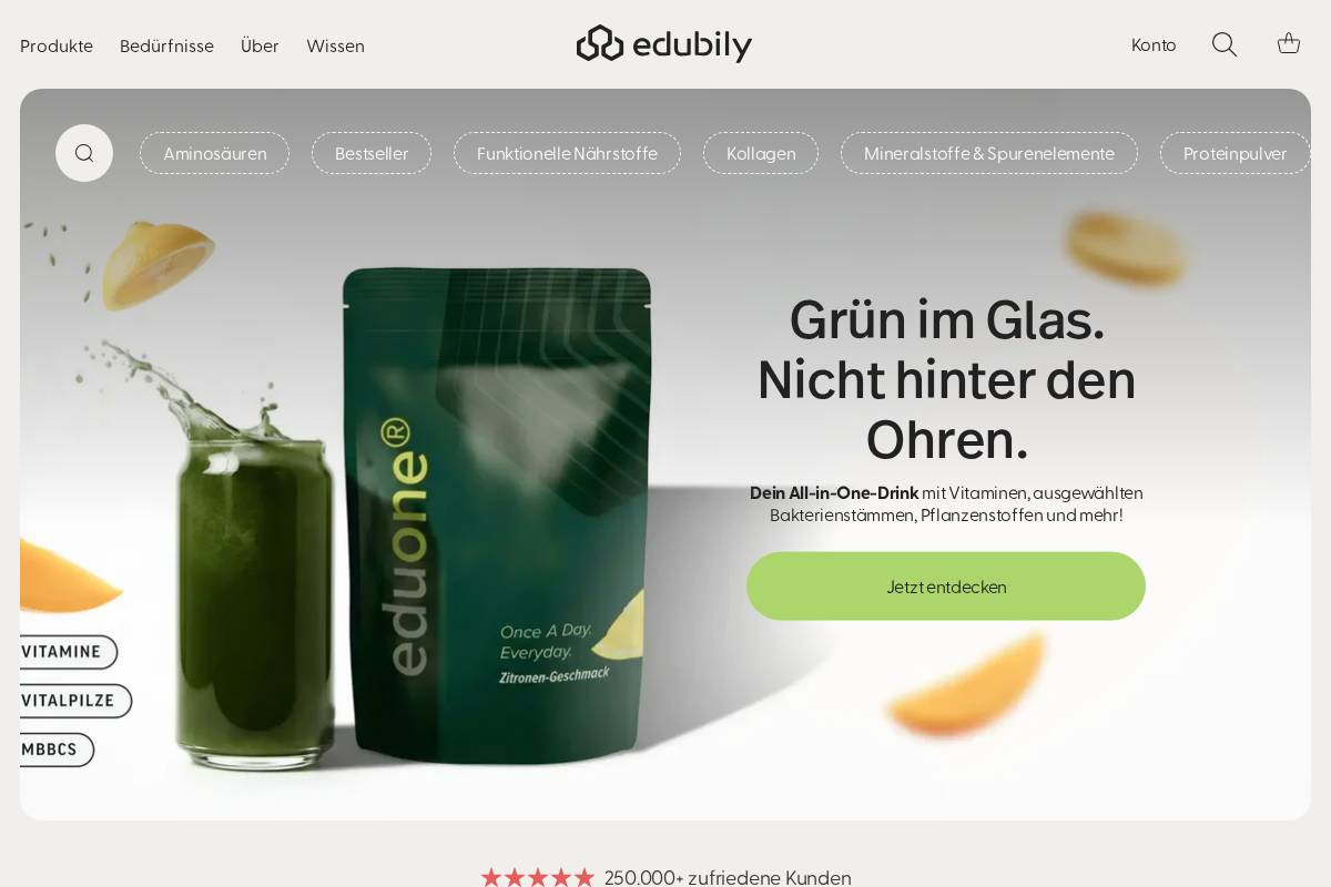 edubily.de homepage screenshot