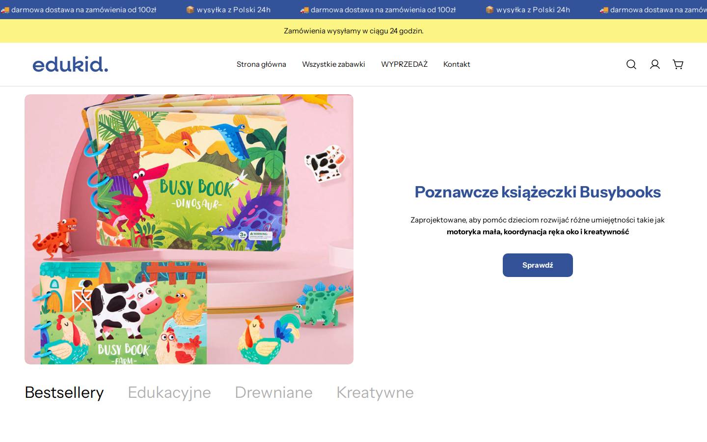 edukid.pl homepage screenshot