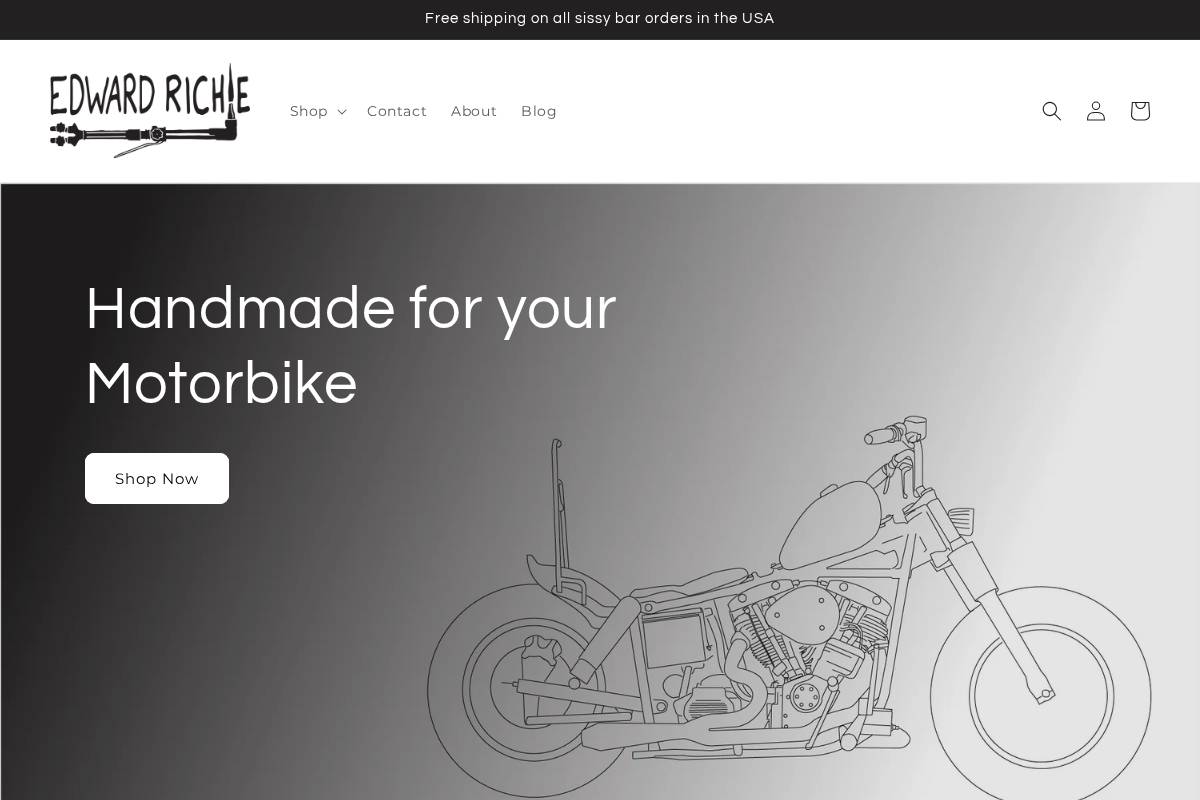 edwardrichie.com homepage screenshot