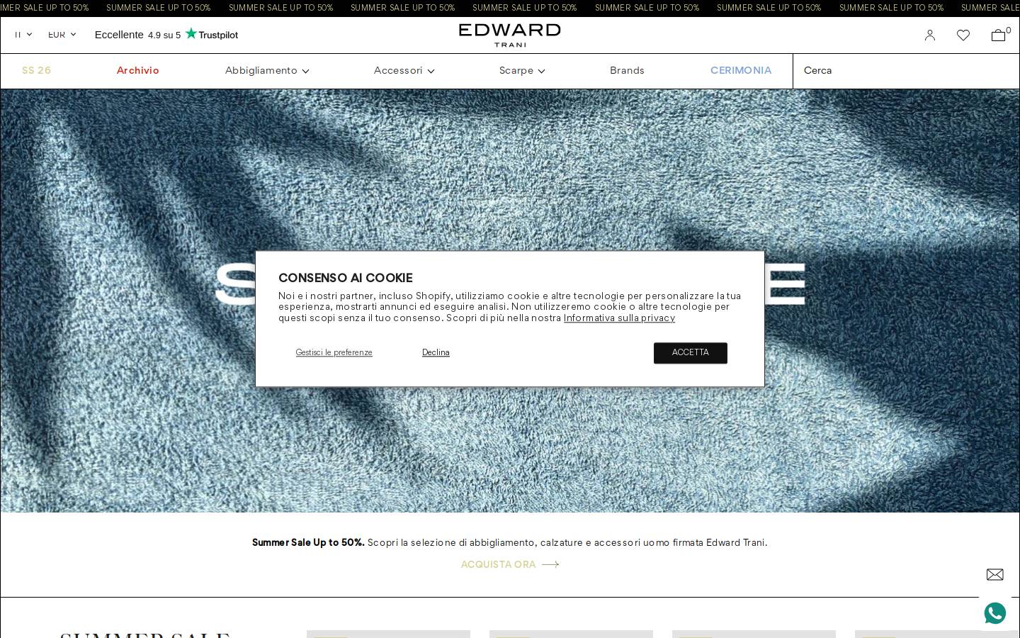 edward trani homepage screenshot