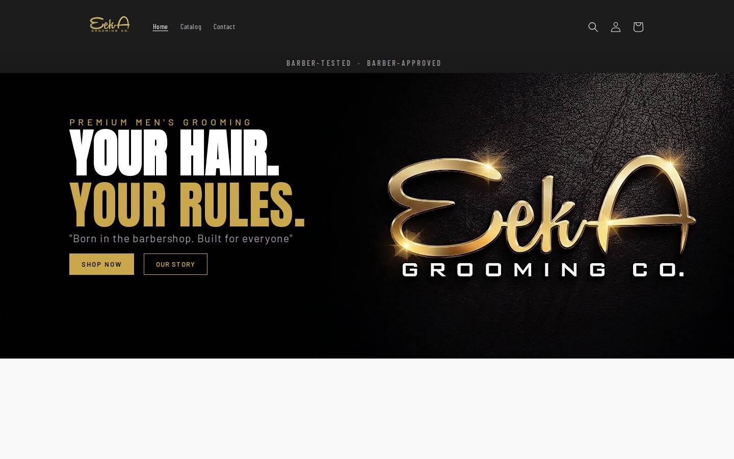 eekagroomingco.com homepage screenshot