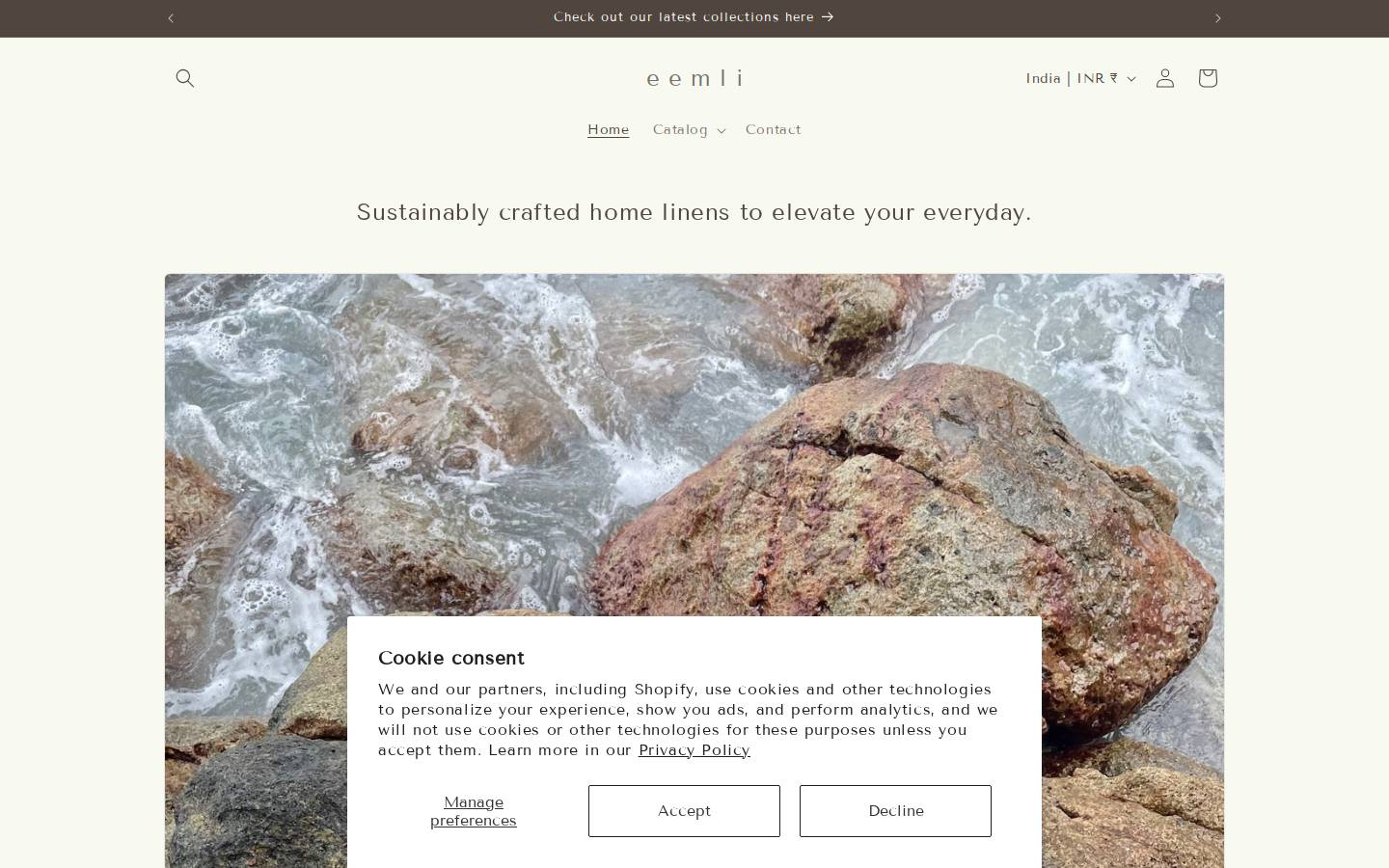 Eemli homepage screenshot