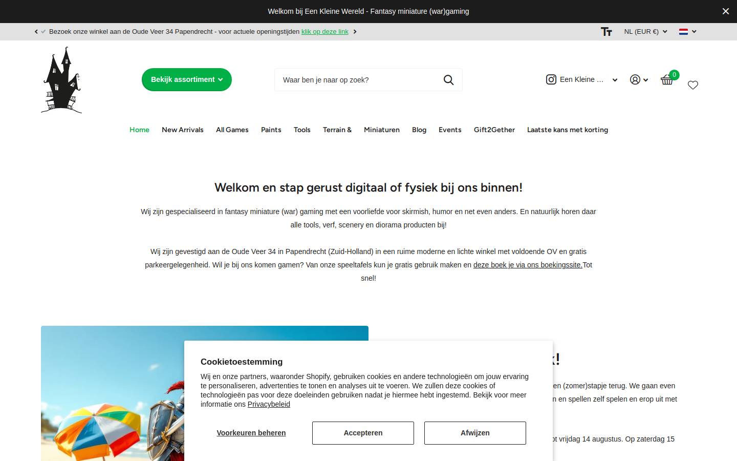 Een Kleine Wereld - TabletopFantasy homepage screenshot
