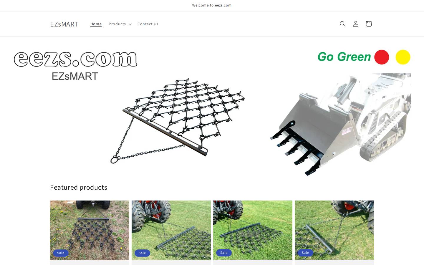 Eezs homepage screenshot