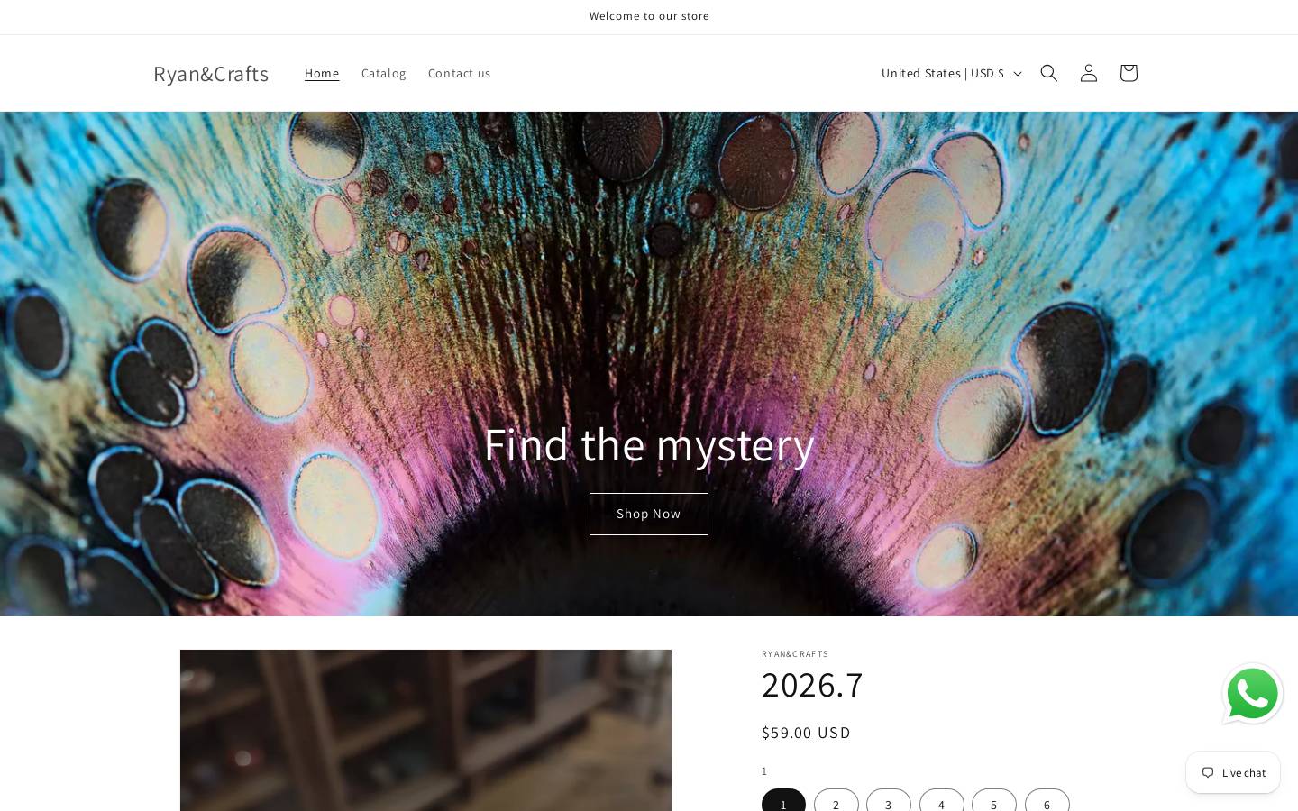 ef-craftstore.com homepage screenshot