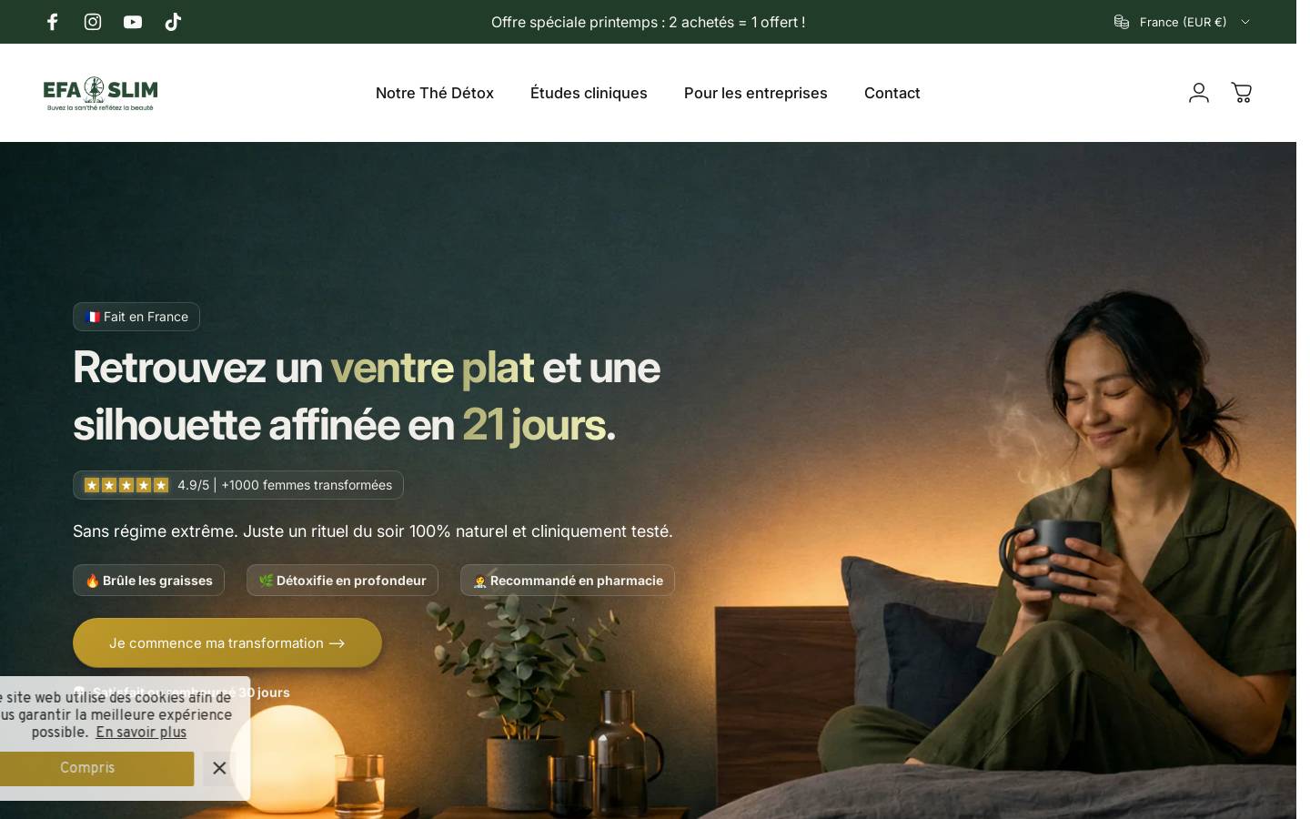 efaslim.com homepage screenshot
