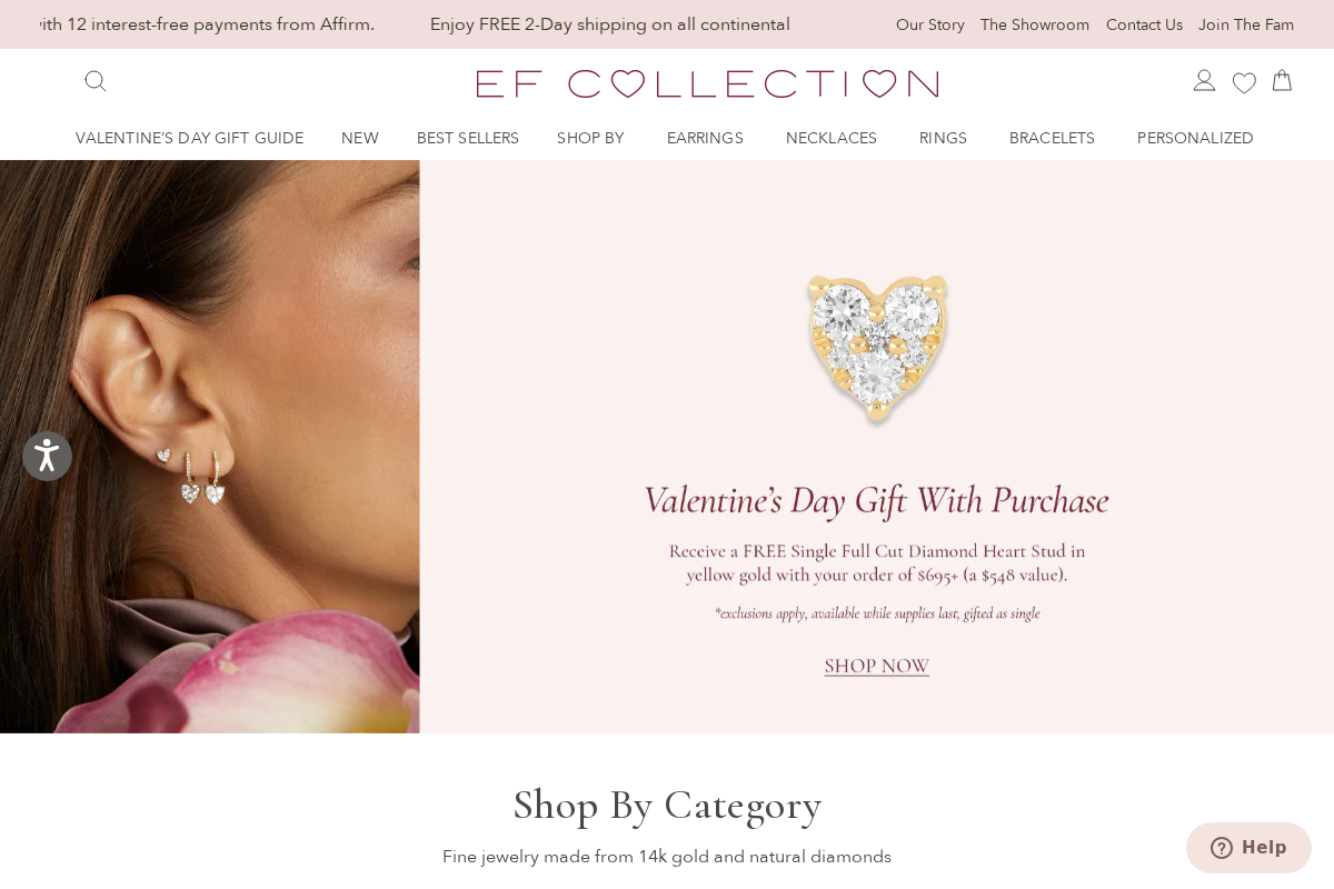 EF Collection homepage screenshot