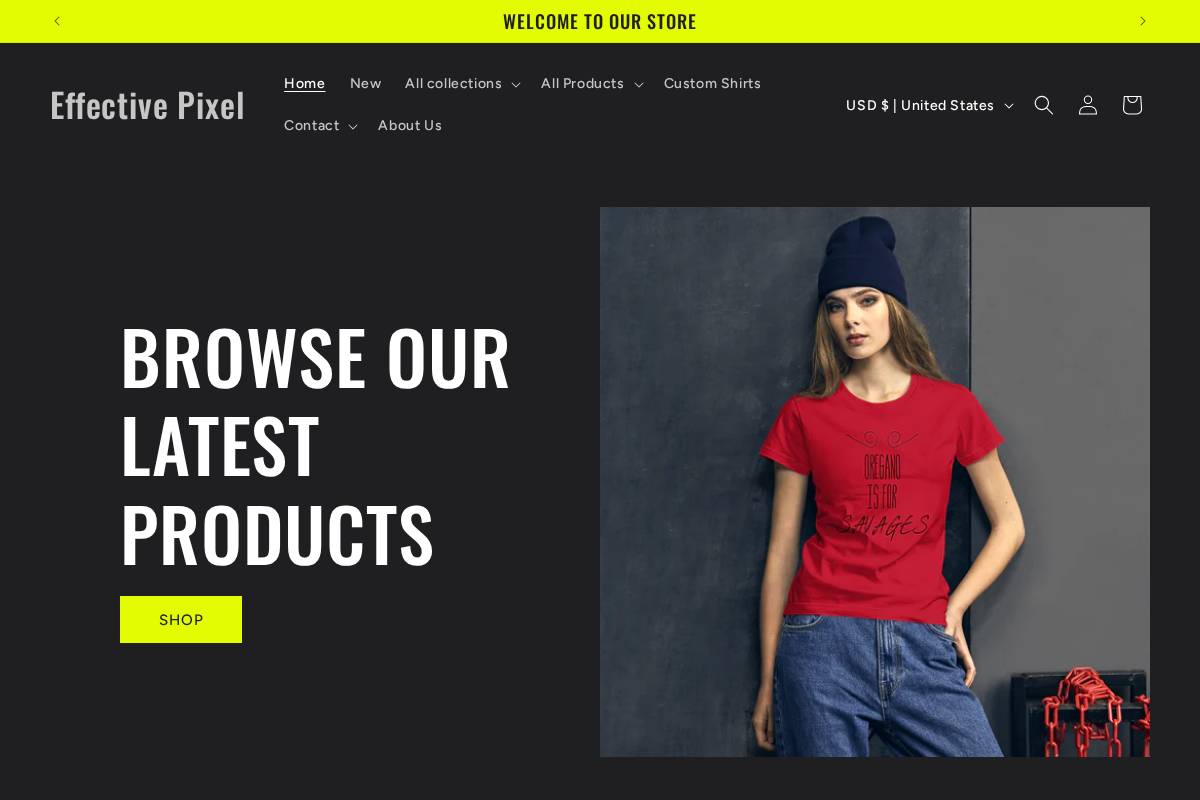 effectivepixel.net homepage screenshot