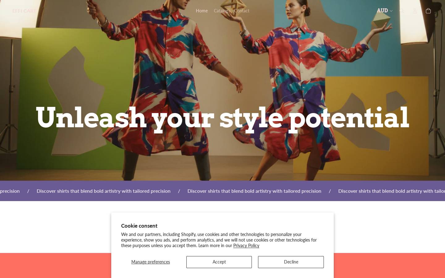 efficart.store homepage screenshot