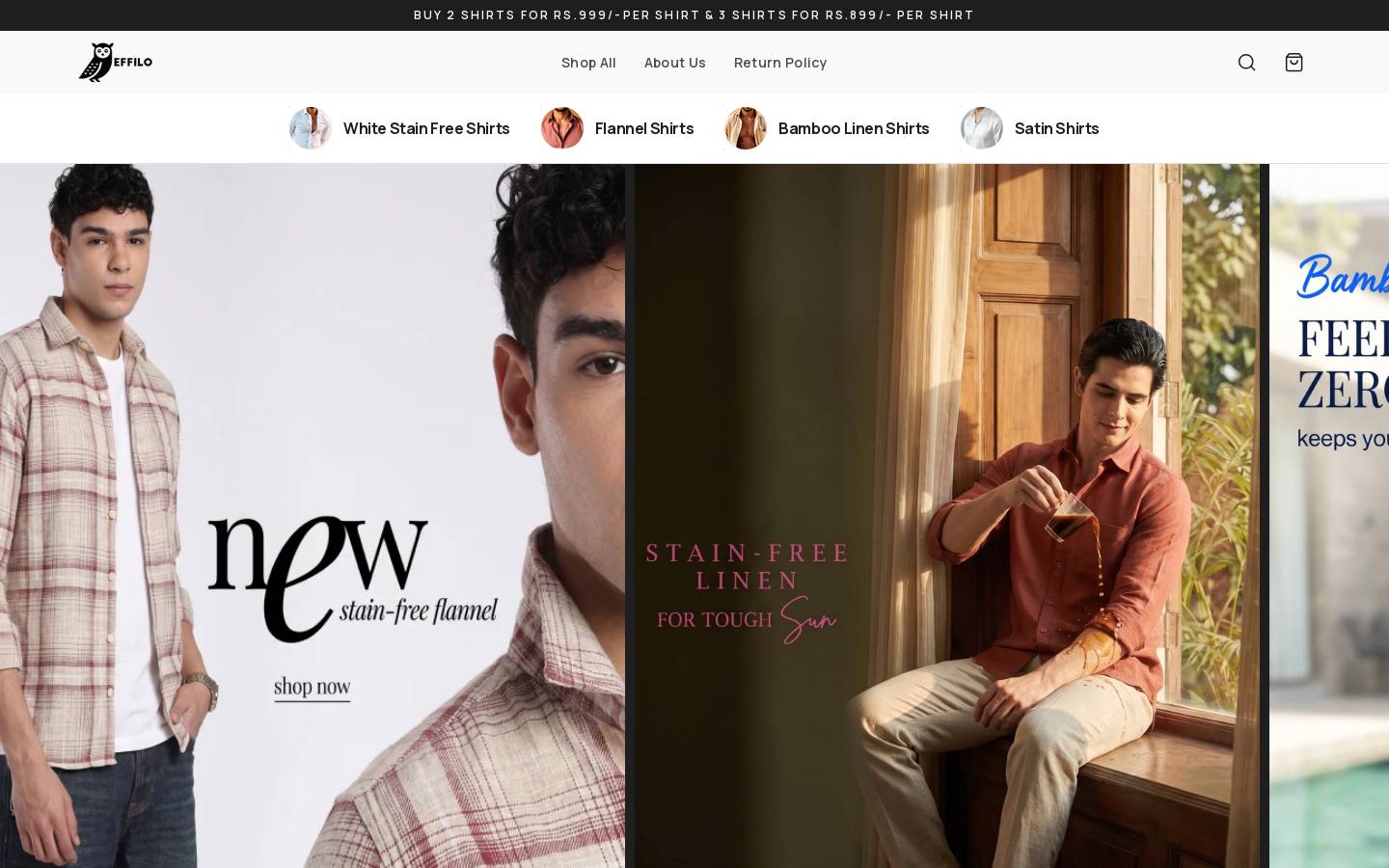 effilo.com homepage screenshot