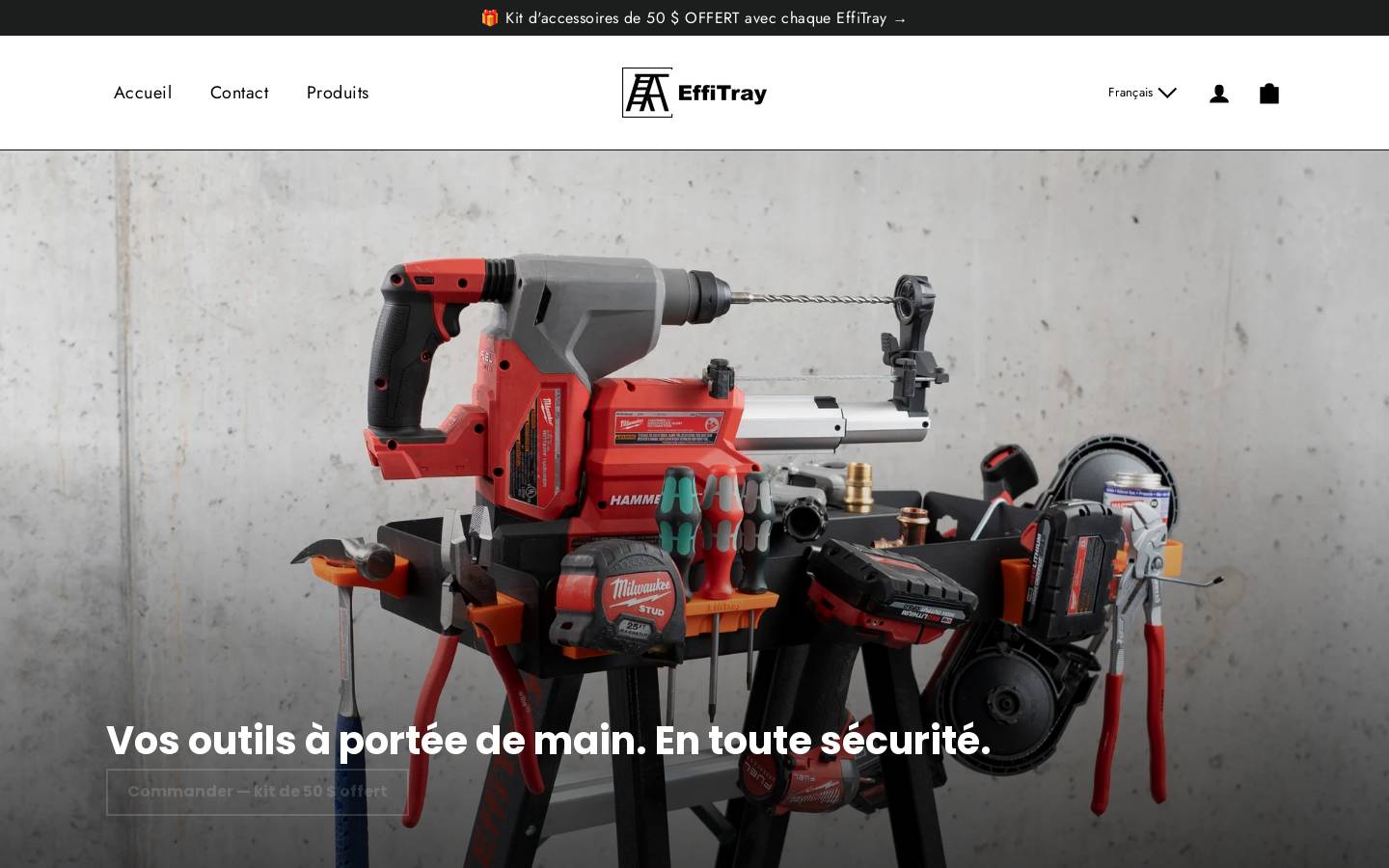 effitray.com homepage screenshot