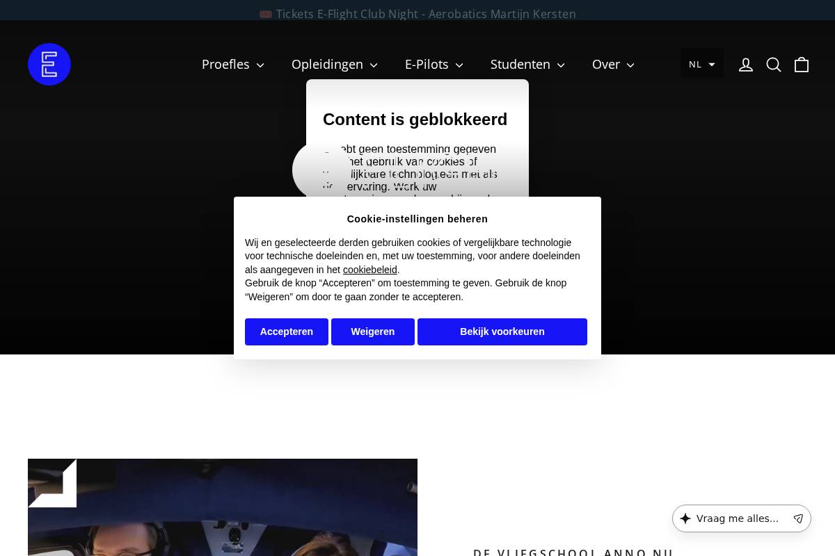eflight.nl homepage screenshot
