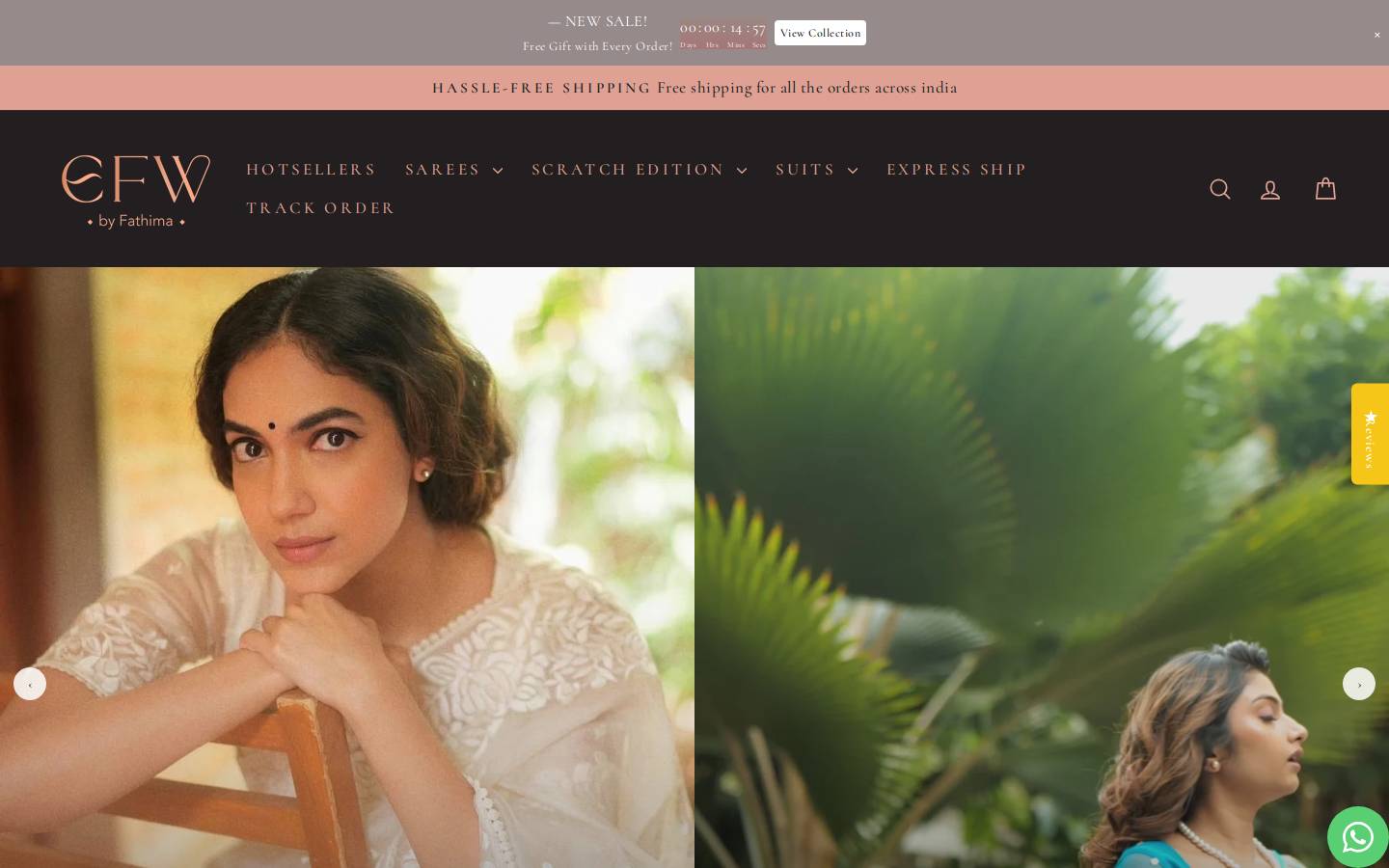 efwbyfathima.in homepage screenshot