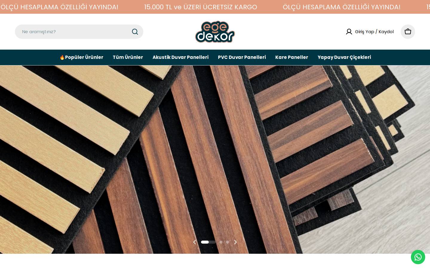 egedekor.com homepage screenshot