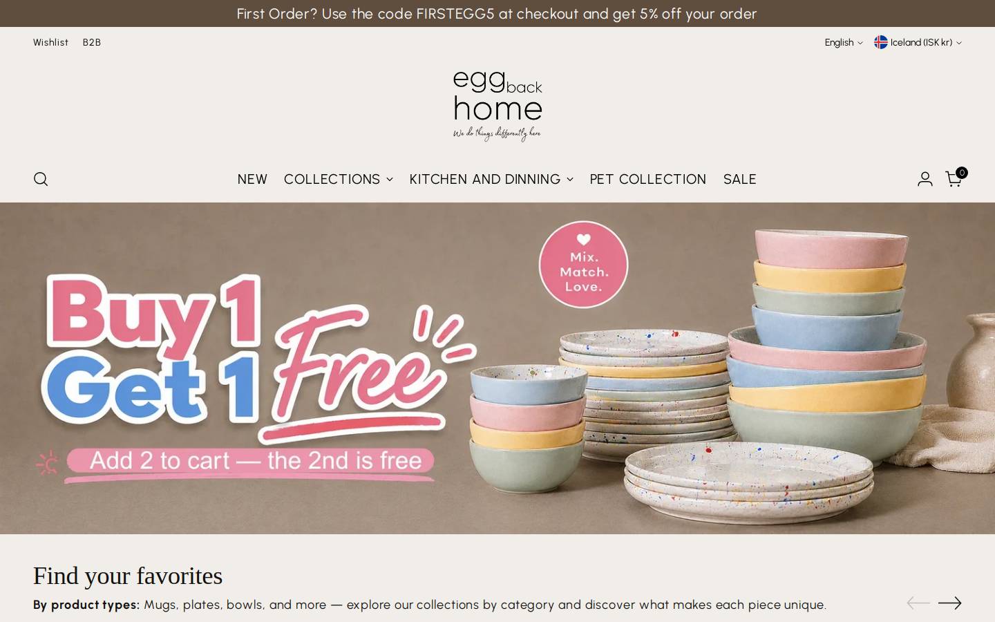 Egg Back Home homepage screenshot
