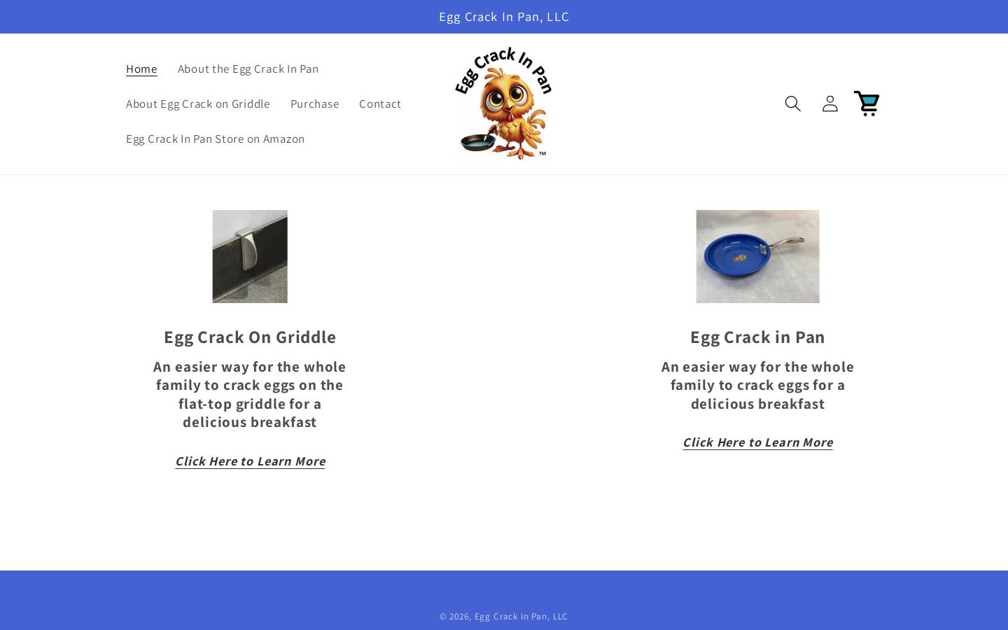 eggcrackinpan.com homepage screenshot