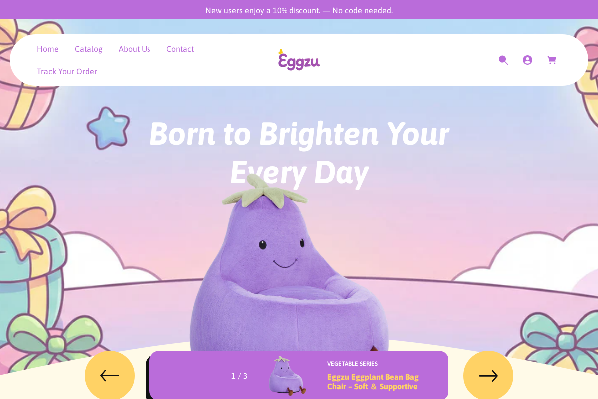 Eggzu homepage screenshot