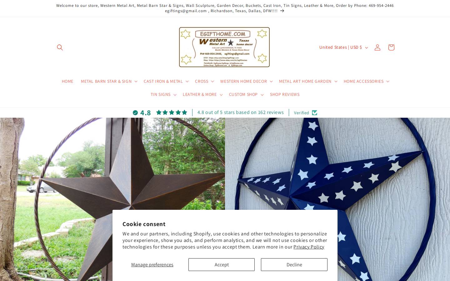 egifthome.com homepage screenshot