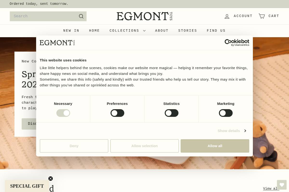 egmonttoys.com homepage screenshot