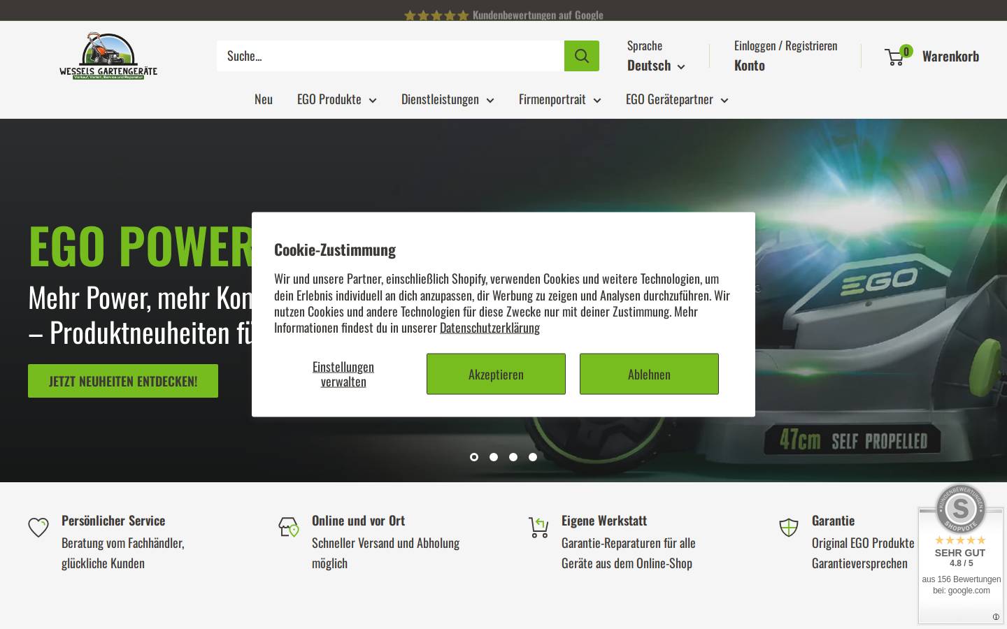 ego-power-plus.de homepage screenshot