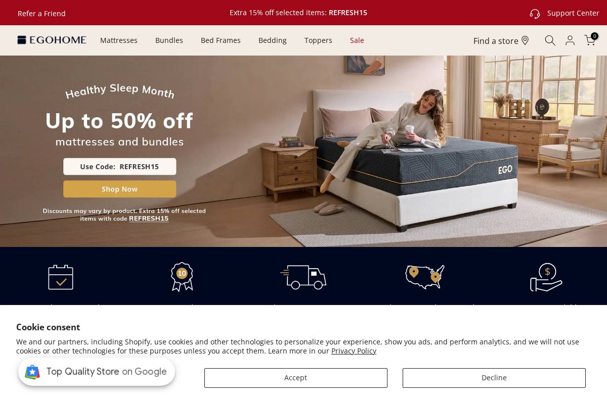 EGOHOME homepage screenshot