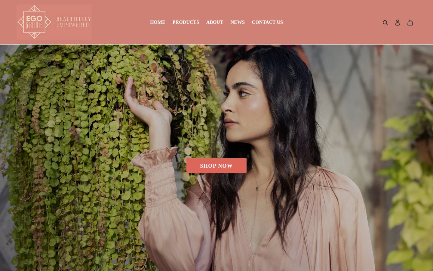 egojasmine.com homepage screenshot