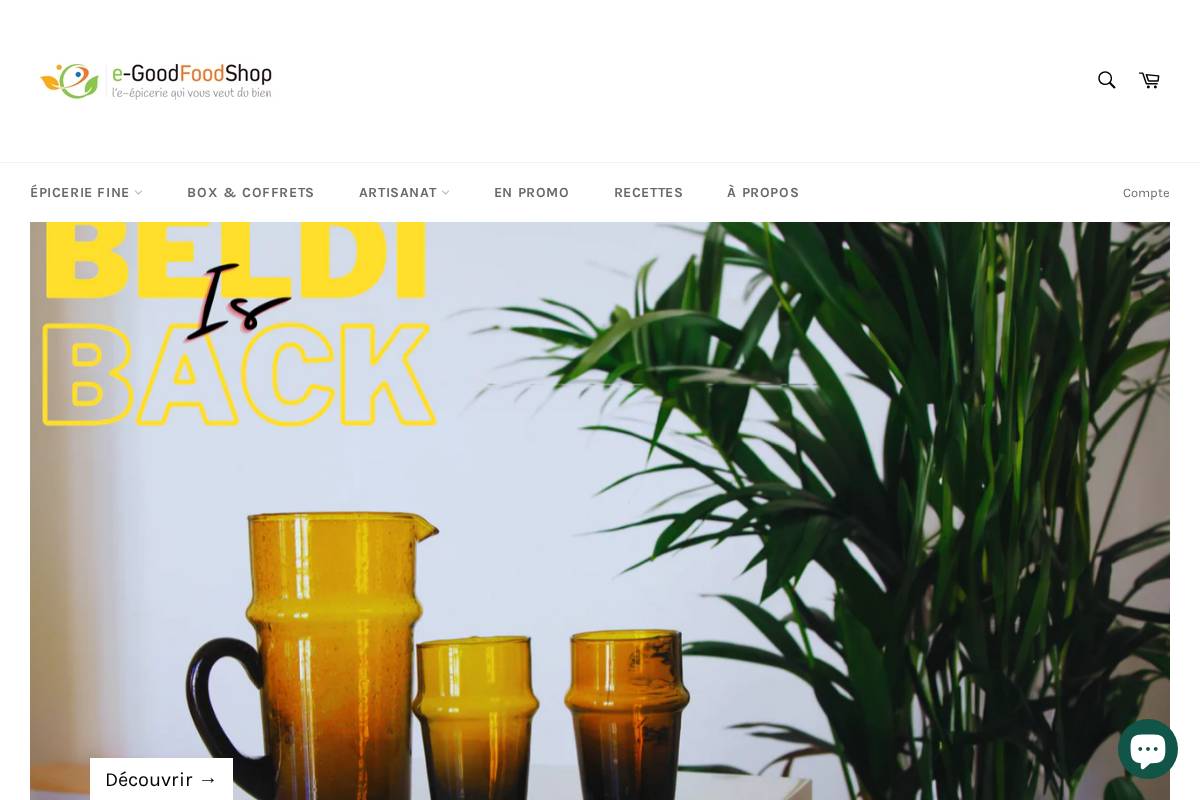 egoodfoodshop.fr homepage screenshot