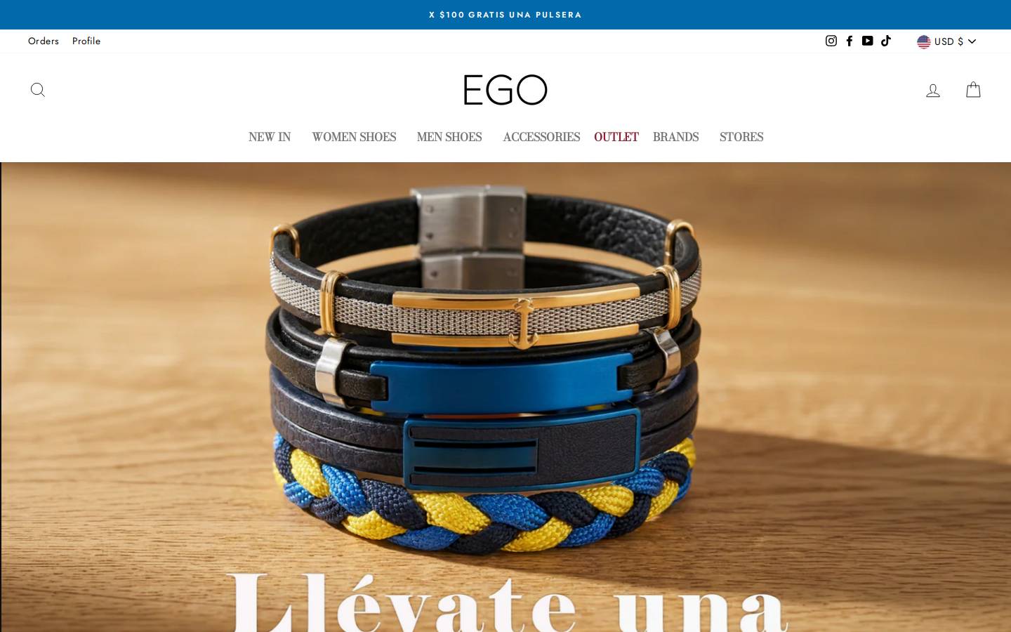egoshoespr.com homepage screenshot