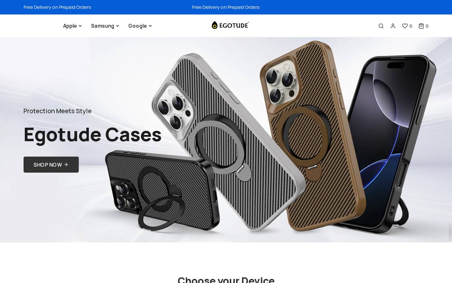egotude.in homepage screenshot
