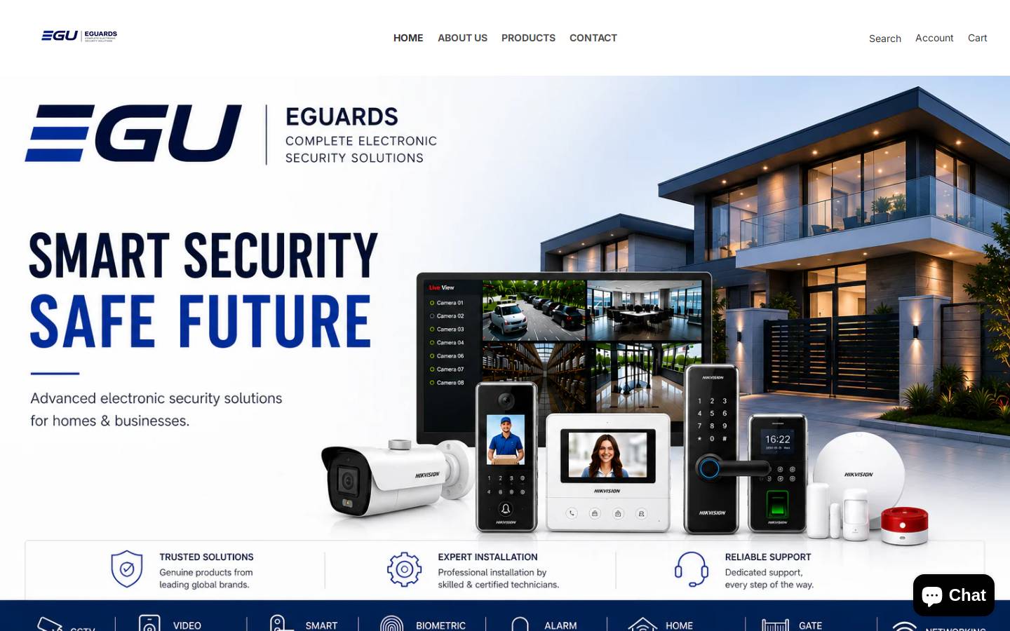 eguards.co.in homepage screenshot