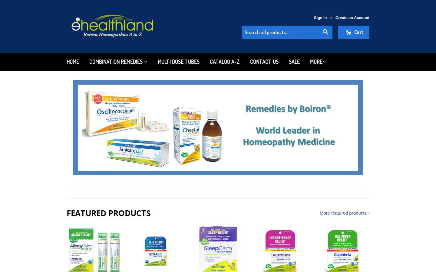 ehealthland.com homepage screenshot