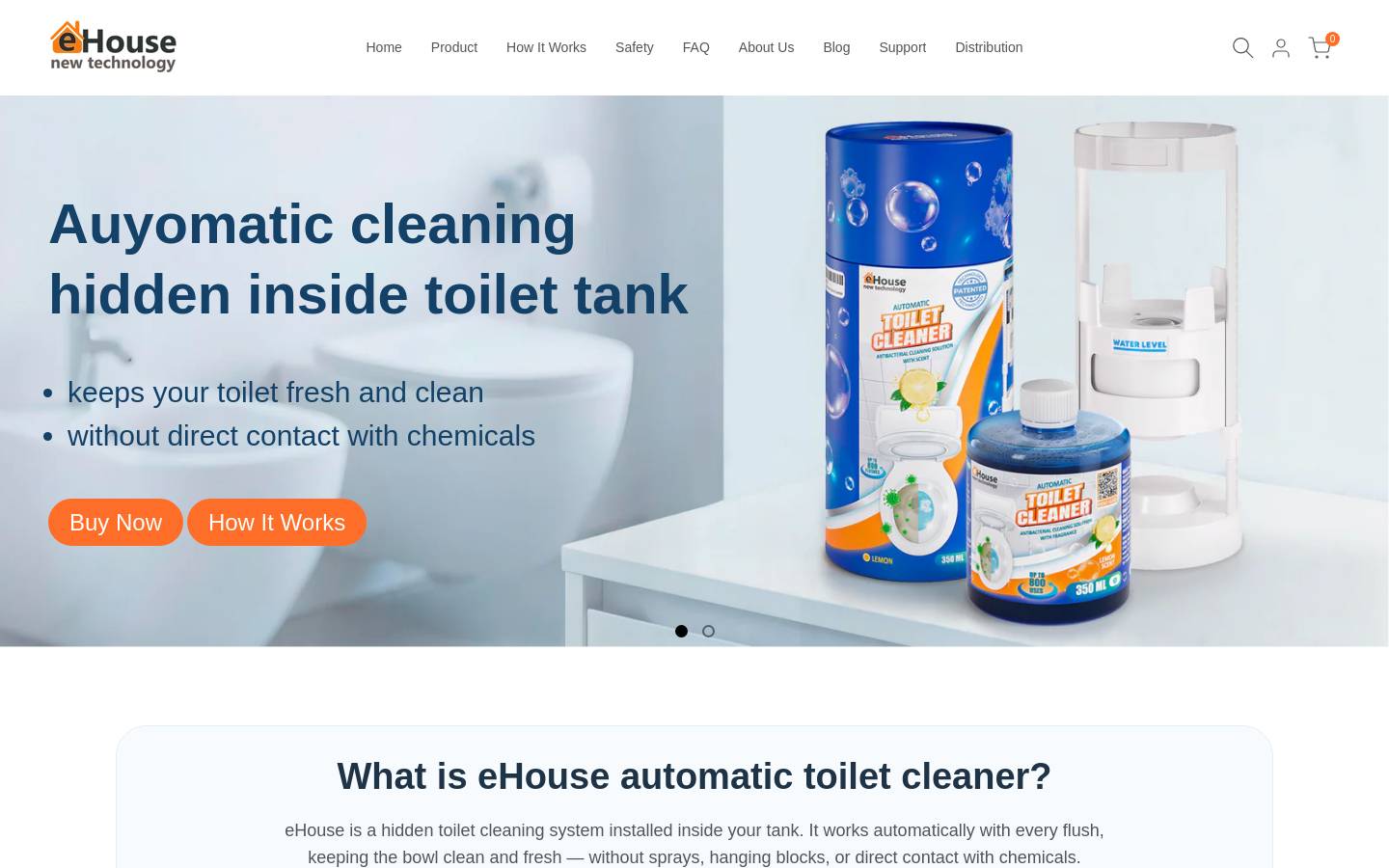Elements House homepage screenshot
